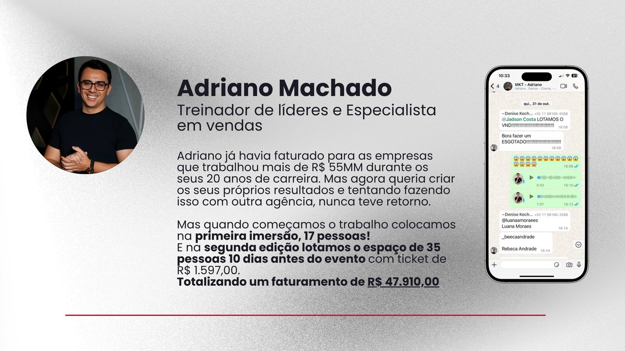Adriano Machado - resultado